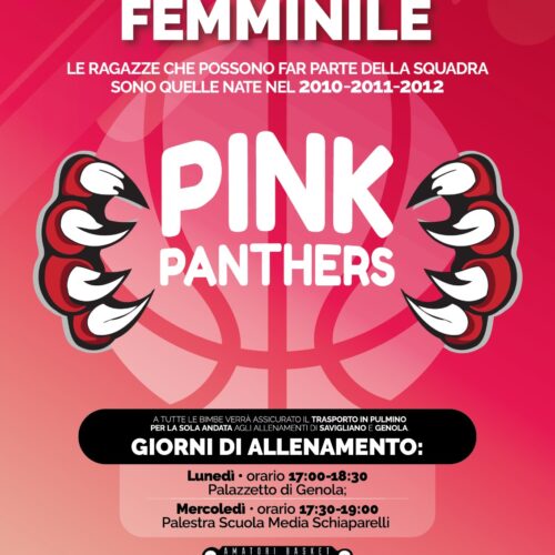 Pink Panthers: nasce la squadra femminile!